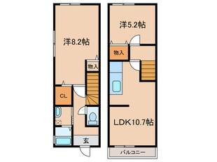 マウントタウン荒木の物件間取画像